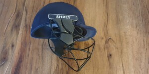 Shrey Armor Adult Cricket Helmet Mild Steel Powder Grill Side